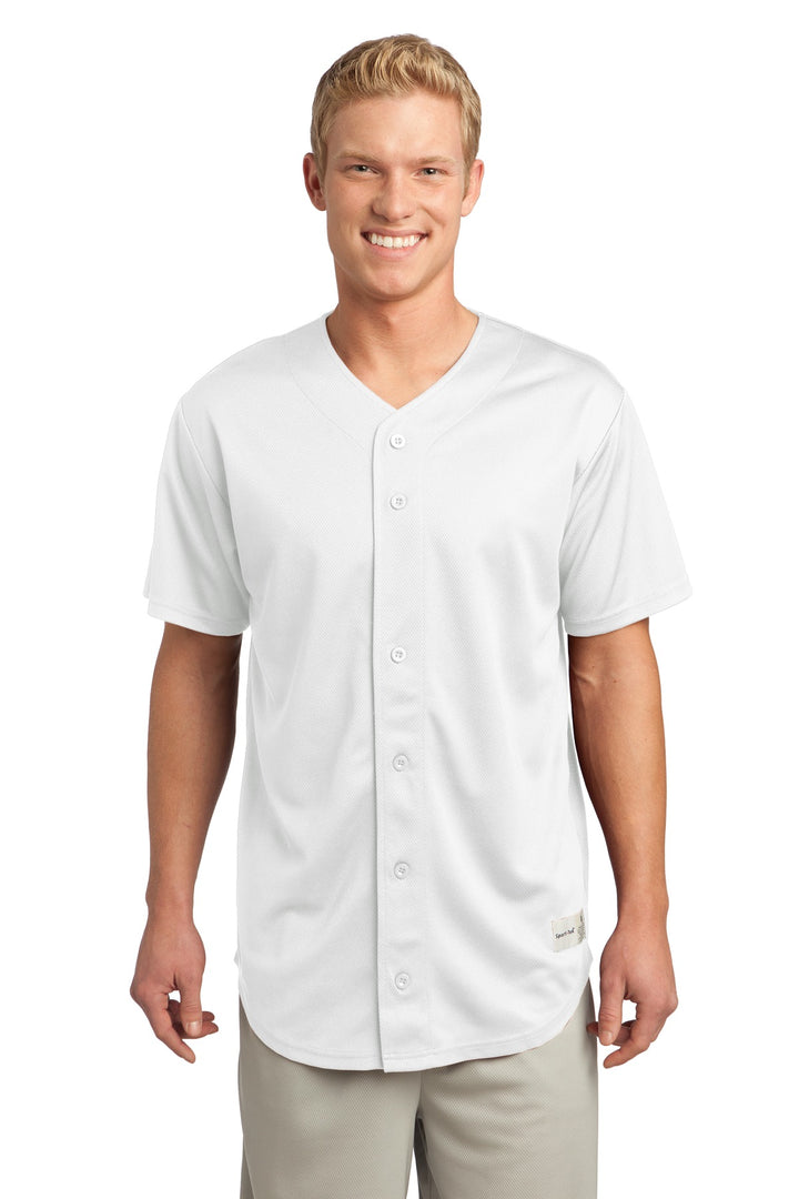 Sport-Tek¨ PosiCharge¨ Tough Mesh Full-Button Jersey. ST220