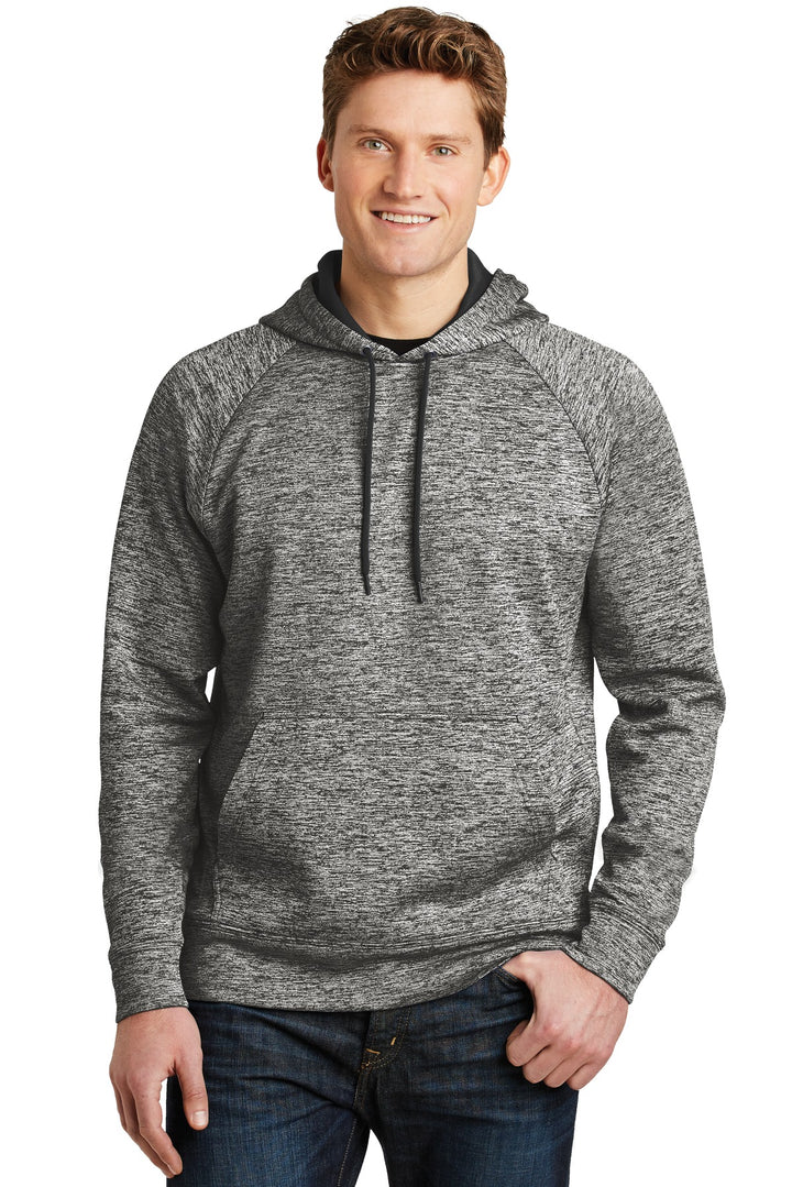 Sport-Tek¨ PosiCharge¨ Electric Heather Fleece Hooded Pullover. ST225