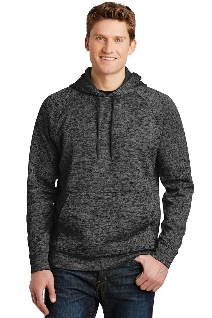Sport-Tek¨ PosiCharge¨ Electric Heather Fleece Hooded Pullover. ST225