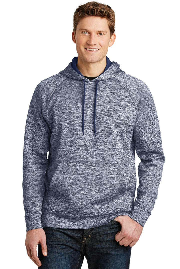 Sport-Tek¨ PosiCharge¨ Electric Heather Fleece Hooded Pullover. ST225