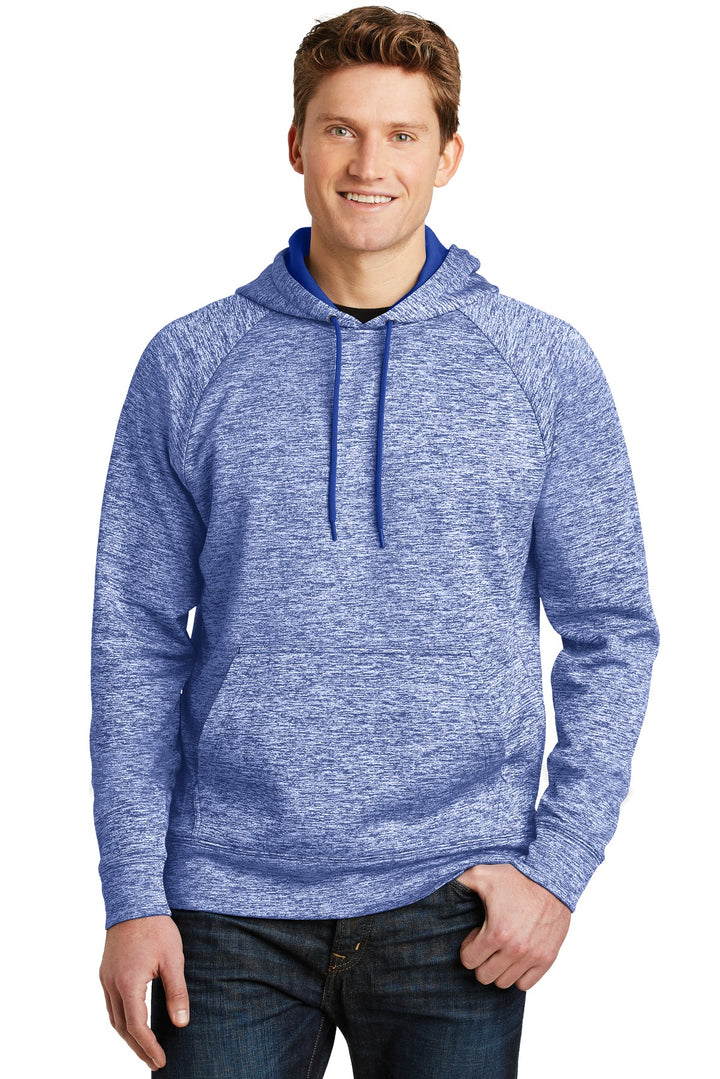 Sport-Tek¨ PosiCharge¨ Electric Heather Fleece Hooded Pullover. ST225
