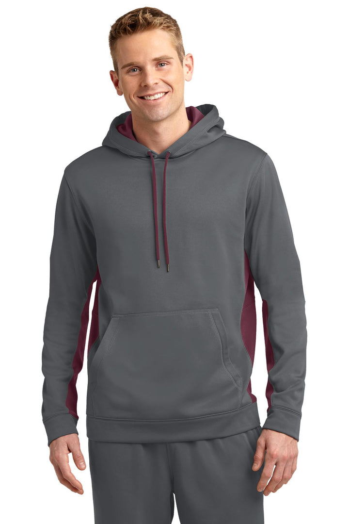 Sport-Tek¨ Sport-Wick¨ Fleece Colorblock Hooded Pullover. ST235