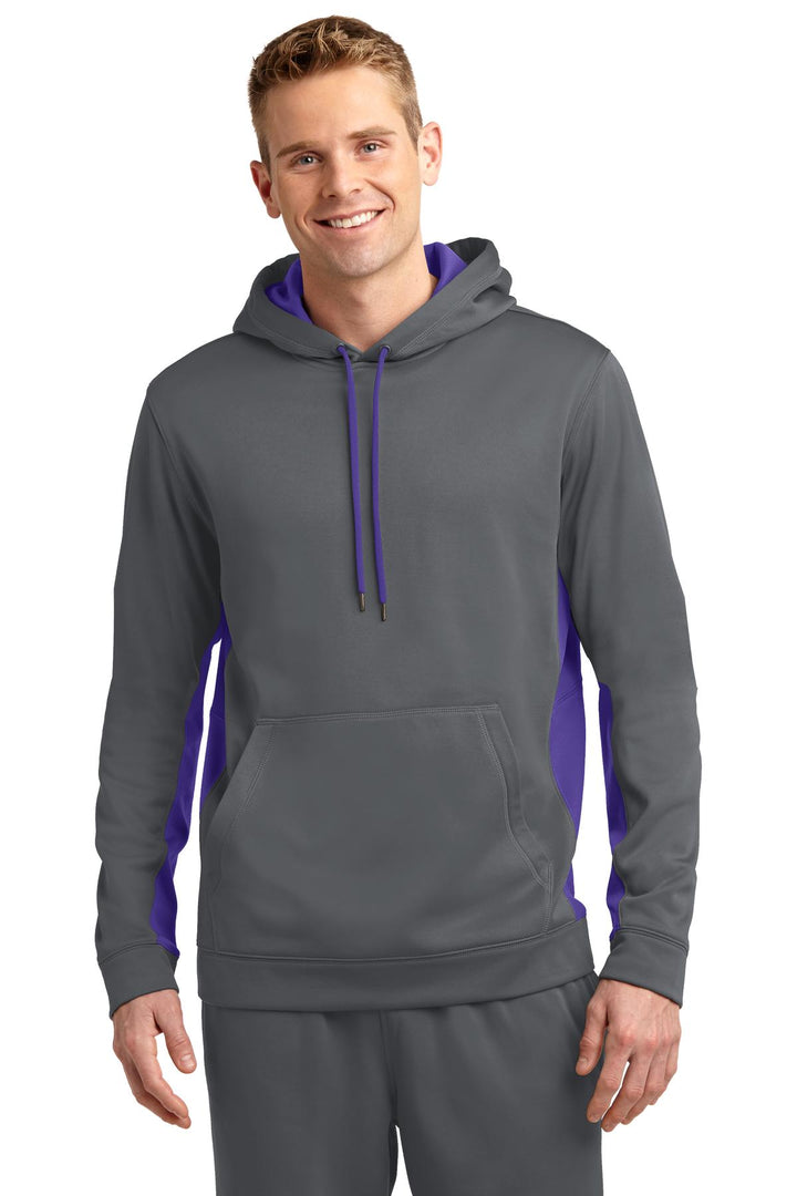 Sport-Tek¨ Sport-Wick¨ Fleece Colorblock Hooded Pullover. ST235