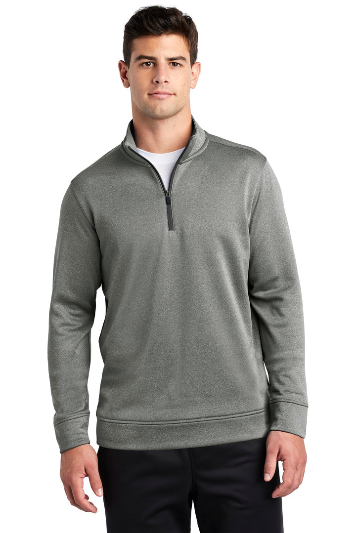 Sport-Tek ¨ PosiCharge ¨ Sport-Wick ¨ Heather Fleece 1/4-Zip Pullover. ST263