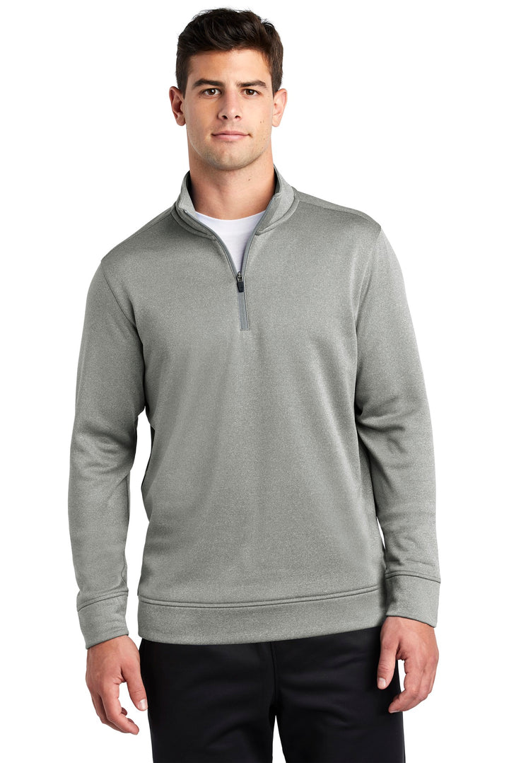 Sport-Tek ¨ PosiCharge ¨ Sport-Wick ¨ Heather Fleece 1/4-Zip Pullover. ST263