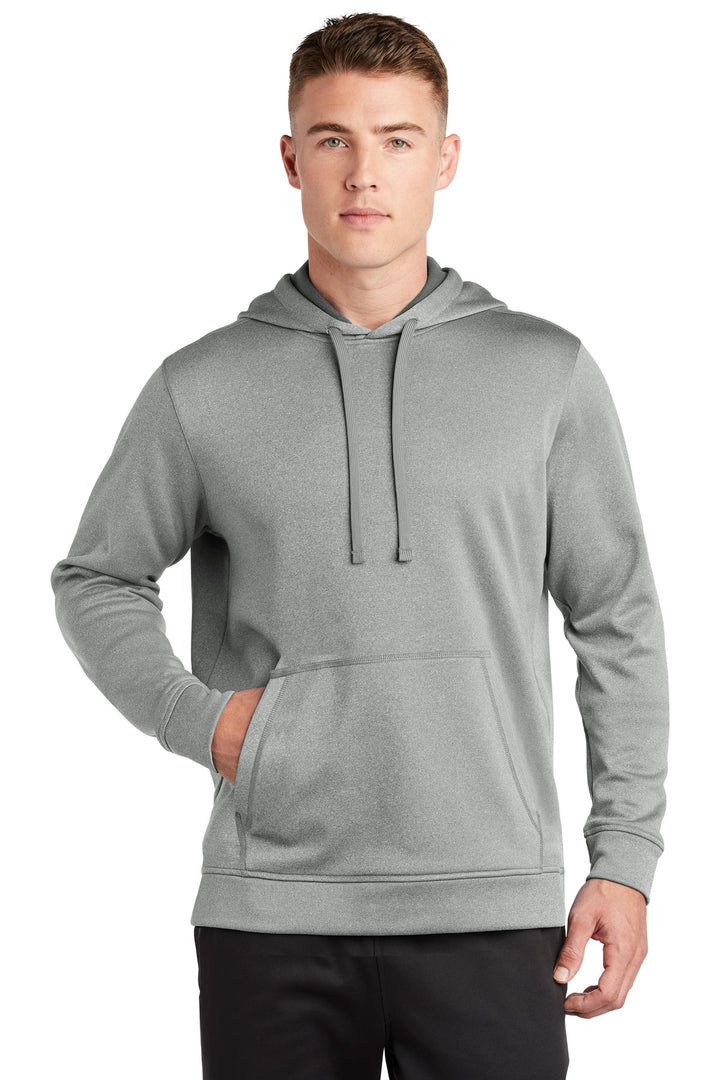 Sport-Tek ¨ PosiCharge ¨ Sport-Wick ¨ Heather Fleece Hooded Pullover. ST264
