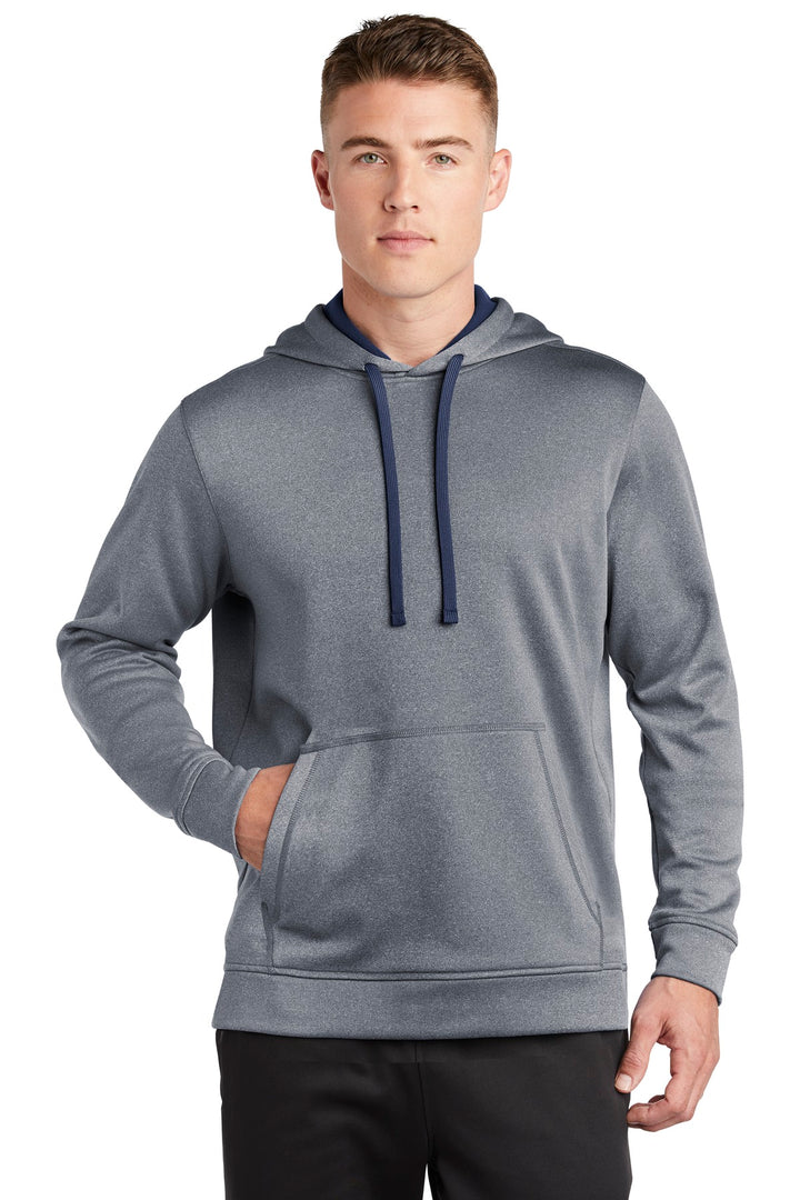 Sport-Tek ¨ PosiCharge ¨ Sport-Wick ¨ Heather Fleece Hooded Pullover. ST264