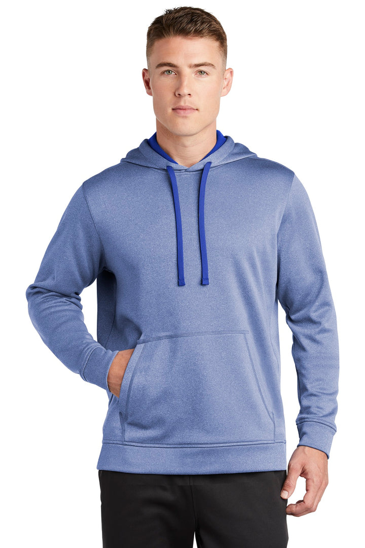 Sport-Tek ¨ PosiCharge ¨ Sport-Wick ¨ Heather Fleece Hooded Pullover. ST264