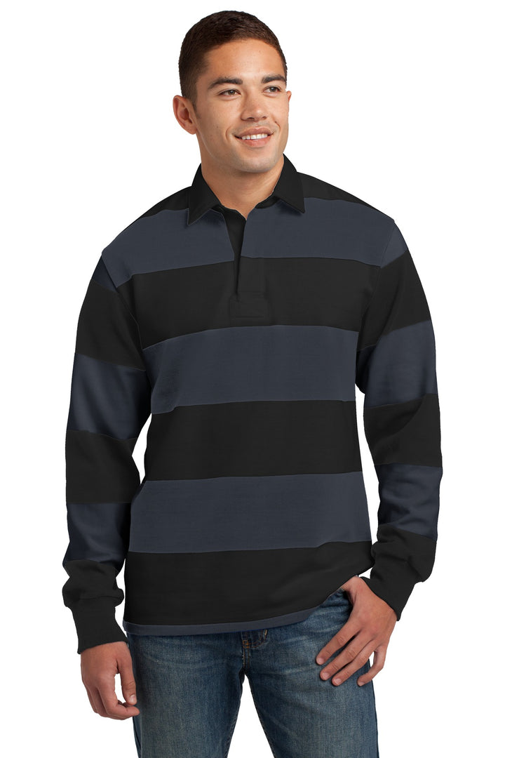Sport-Tek¨ Classic Long Sleeve Rugby Polo. ST301