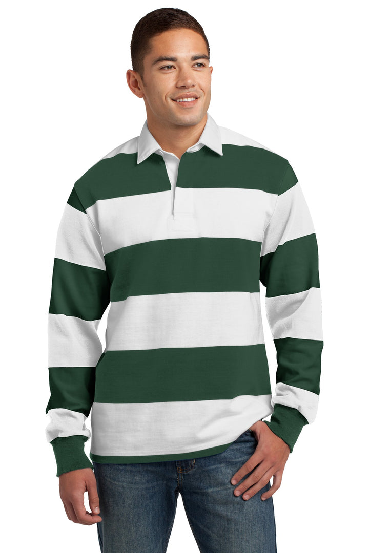 Sport-Tek¨ Classic Long Sleeve Rugby Polo. ST301