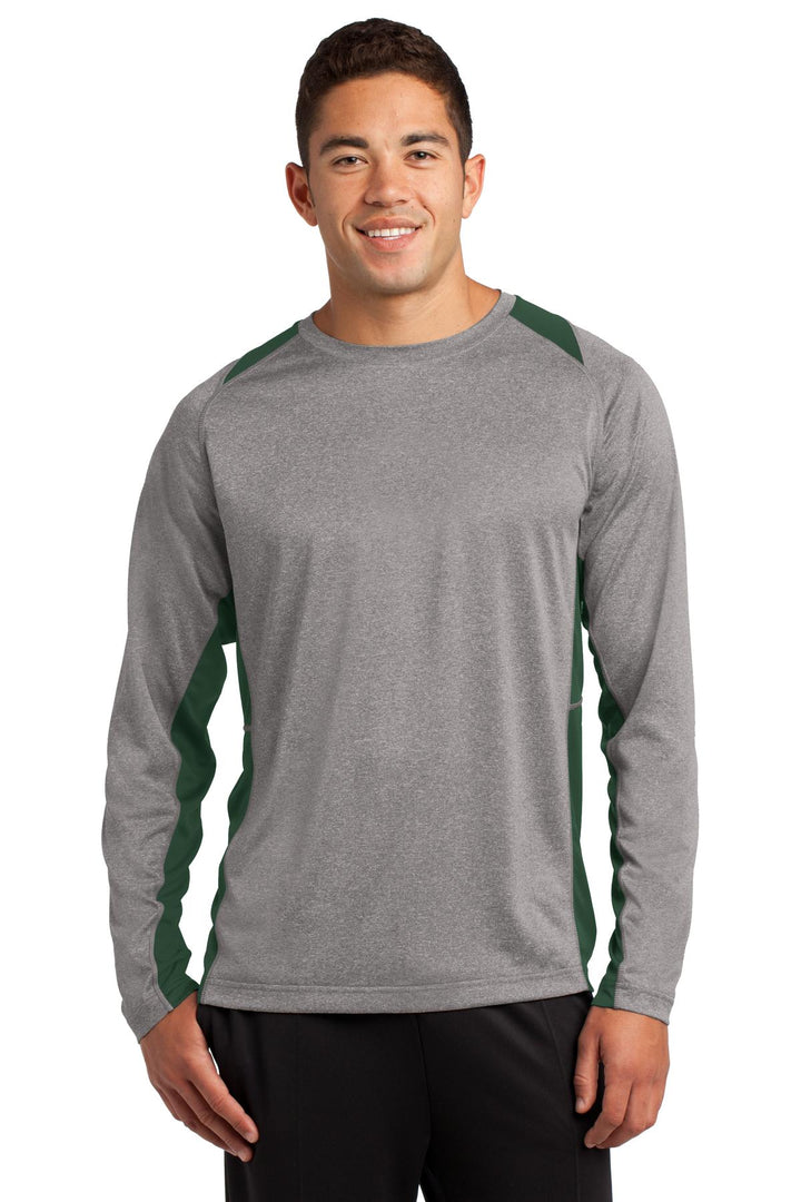 Sport-Tek¨ Long Sleeve Heather Colorblock Contender™ Tee. ST361LS