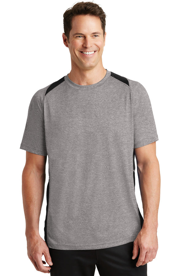 Sport-Tek¨ Heather Colorblock Contender™ Tee. ST361