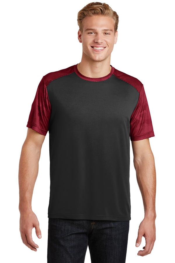 Sport-Tek¨ CamoHex Colorblock Tee. ST371