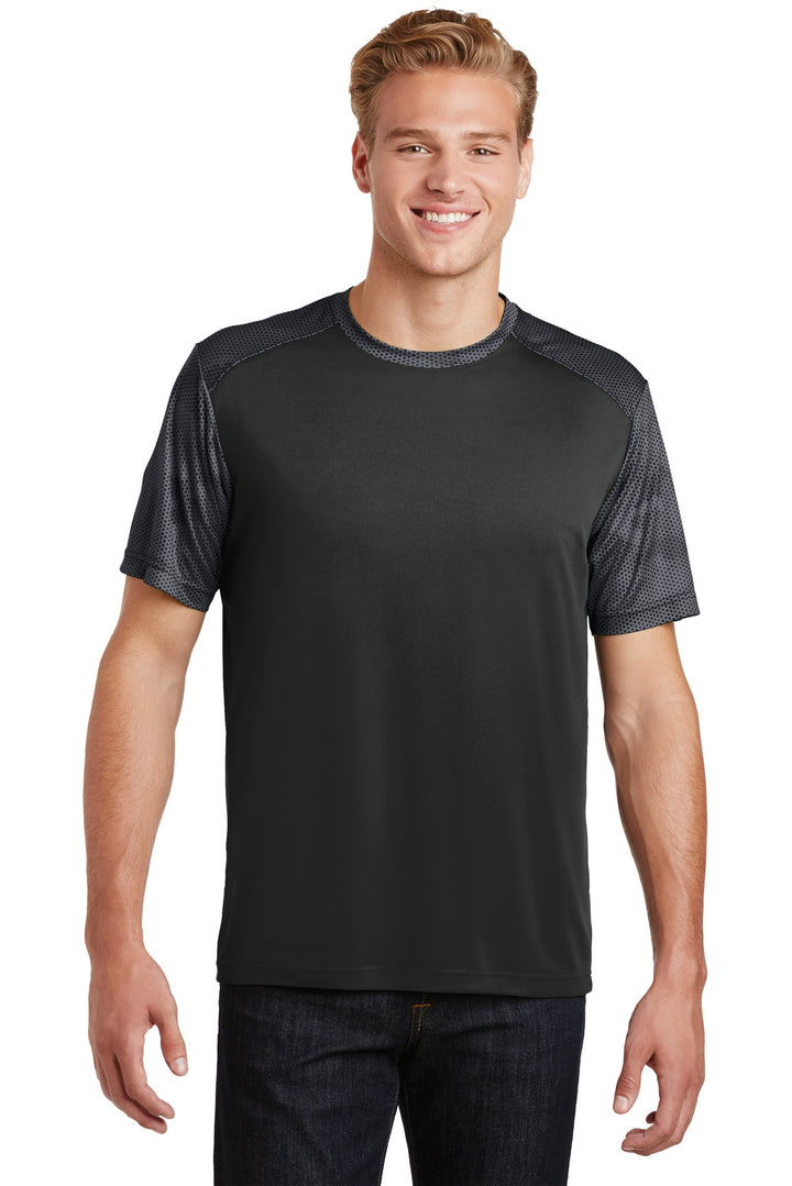Sport-Tek¨ CamoHex Colorblock Tee. ST371
