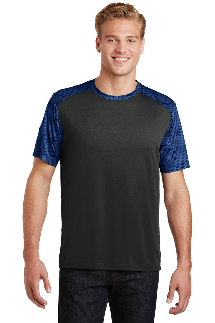 Sport-Tek¨ CamoHex Colorblock Tee. ST371