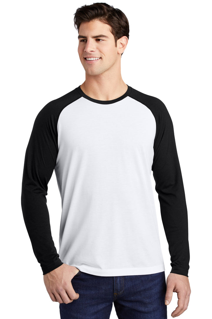 Sport-Tek ¨ PosiCharge ¨ Long Sleeve Tri-Blend Wicking Raglan Tee ST400LS