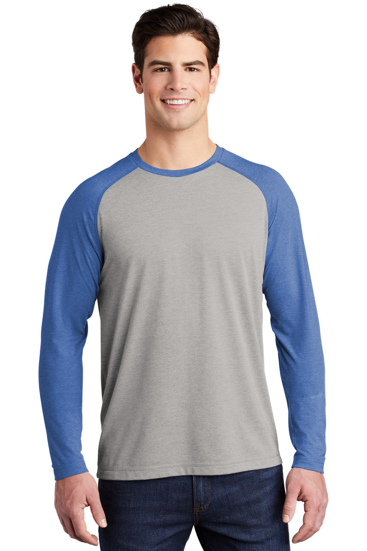 Sport-Tek ¨ PosiCharge ¨ Long Sleeve Tri-Blend Wicking Raglan Tee ST400LS