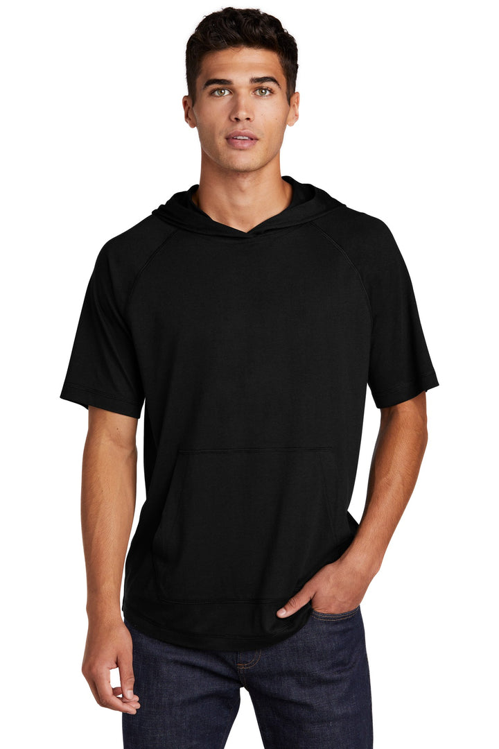 Sport-Tek ¨ PosiCharge ¨ Tri-Blend Wicking Short Sleeve Hoodie. ST404