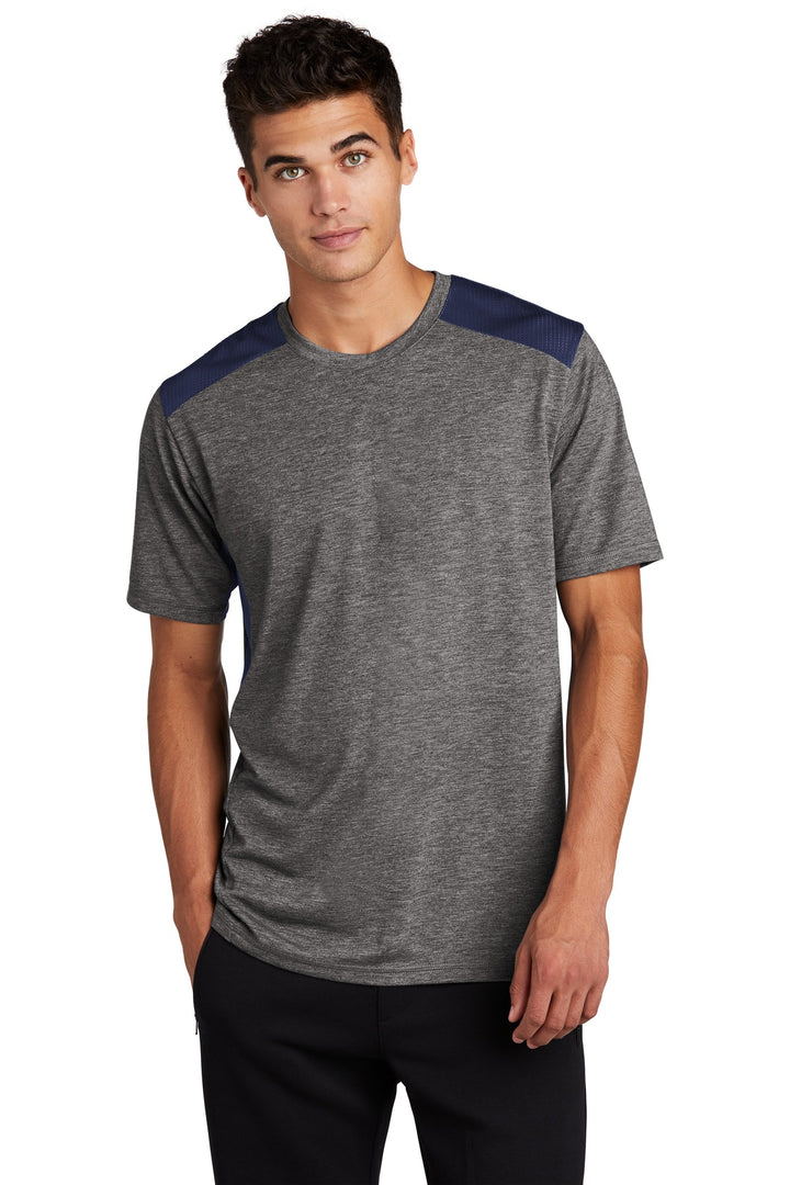 Sport-Tek ¨ PosiCharge ¨ Tri-Blend Wicking Draft Tee. ST410