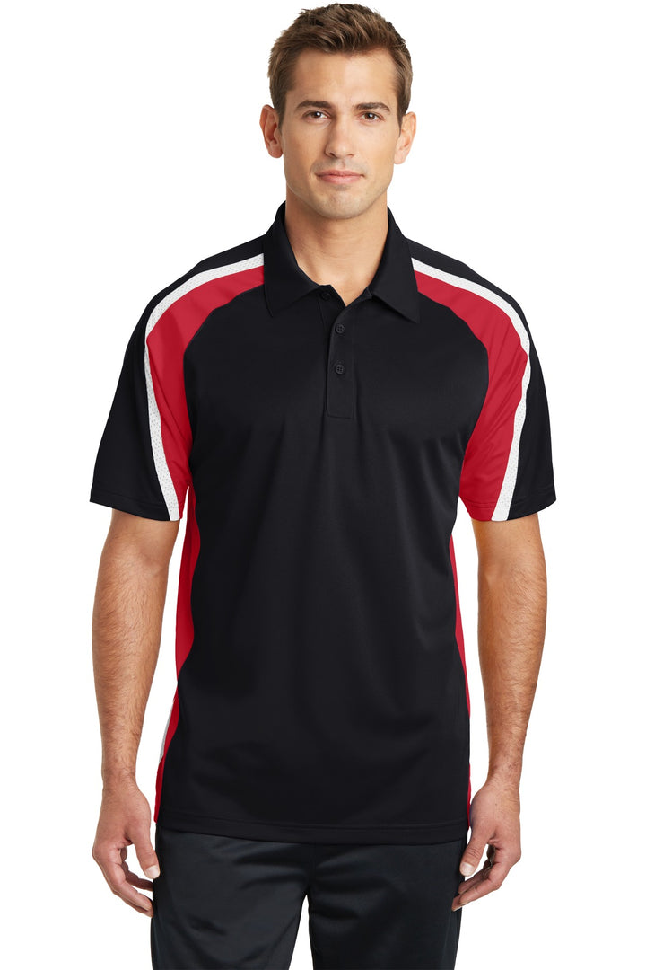Sport-Tek¨ Tricolor Micropique Sport-Wick¨ Polo. ST654