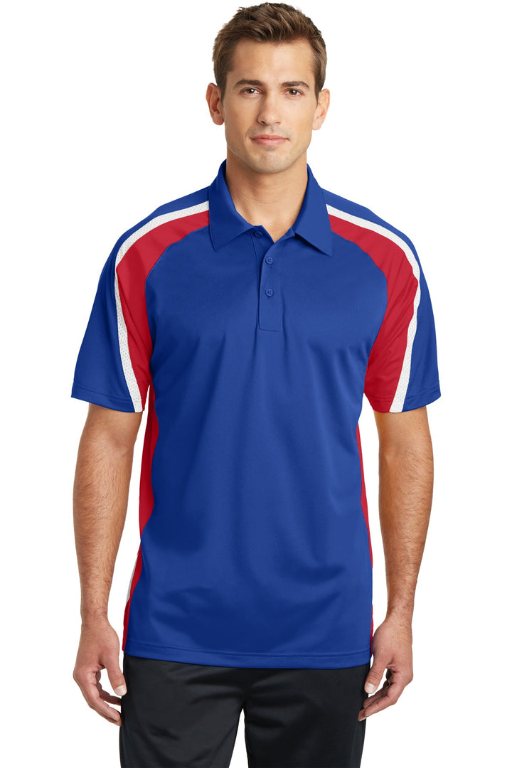 Sport-Tek¨ Tricolor Micropique Sport-Wick¨ Polo. ST654