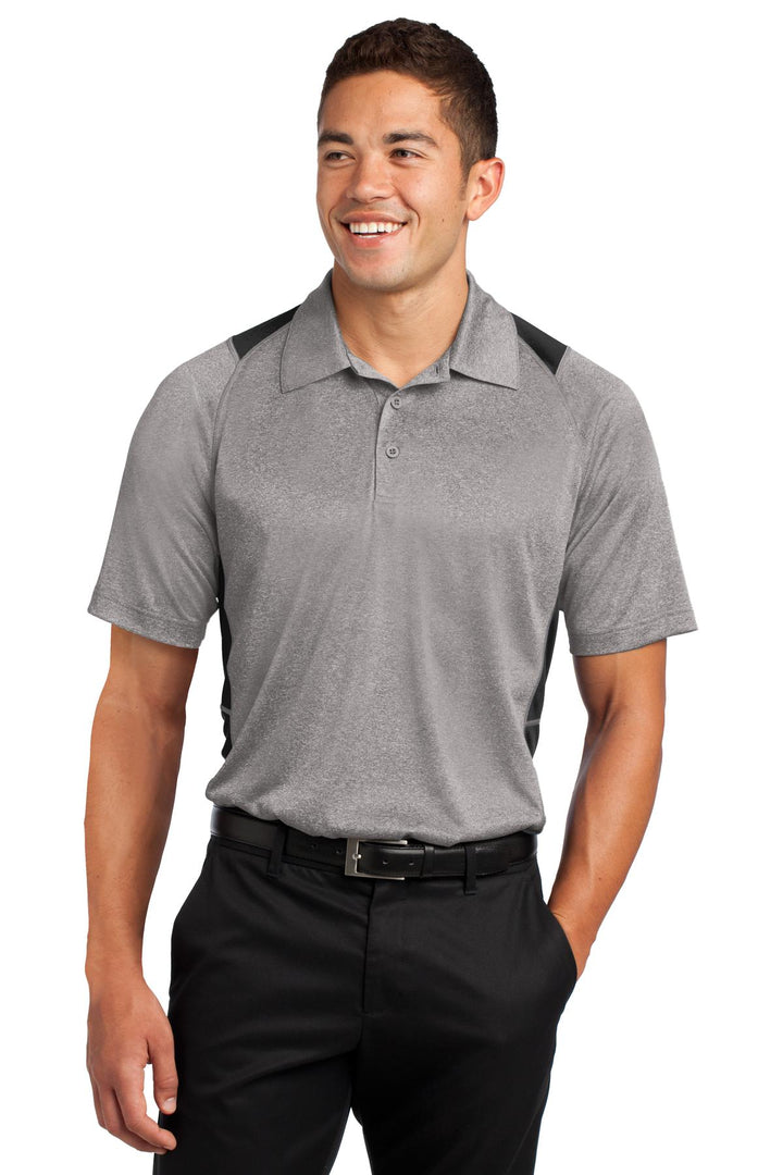 Sport-Tek¨ Heather Colorblock Contender™ Polo. ST665