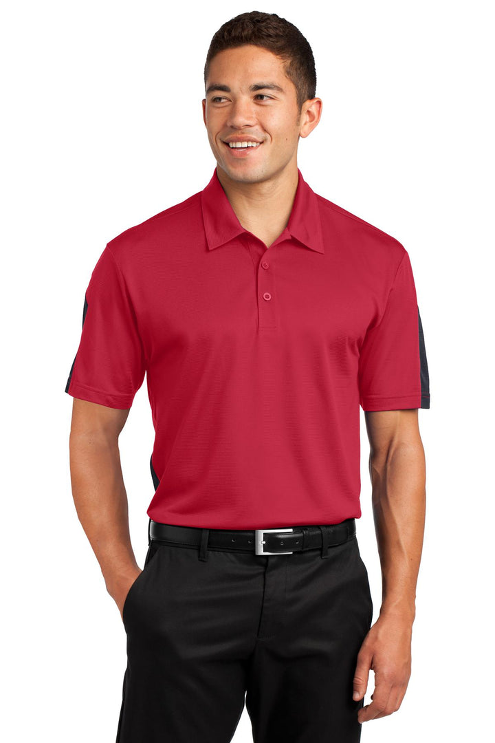 Sport-Tek¨ PosiCharge¨ Active Textured Colorblock Polo. ST695