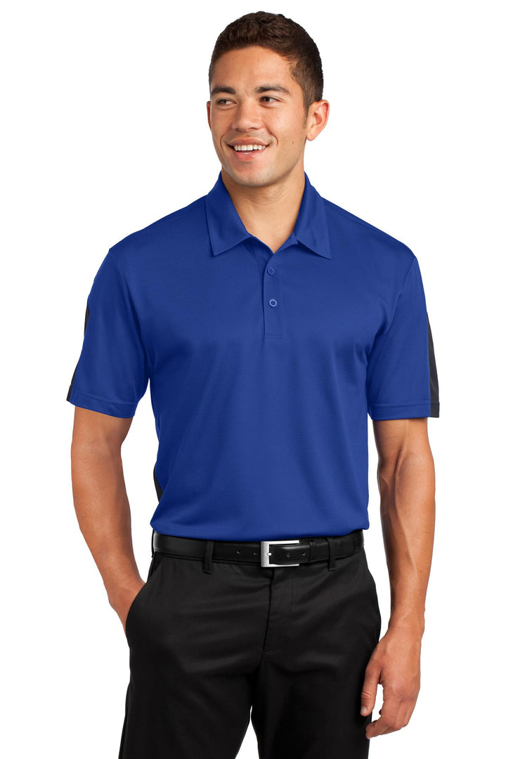 Sport-Tek¨ PosiCharge¨ Active Textured Colorblock Polo. ST695