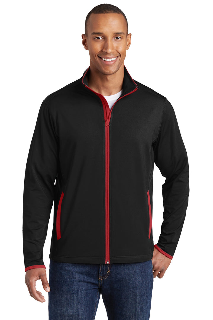 Sport-Tek¨ Sport-Wick¨ Stretch Contrast Full-Zip Jacket.  ST853