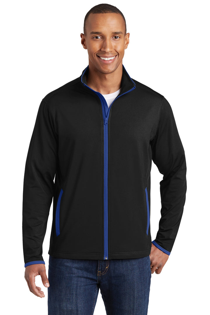 Sport-Tek¨ Sport-Wick¨ Stretch Contrast Full-Zip Jacket.  ST853