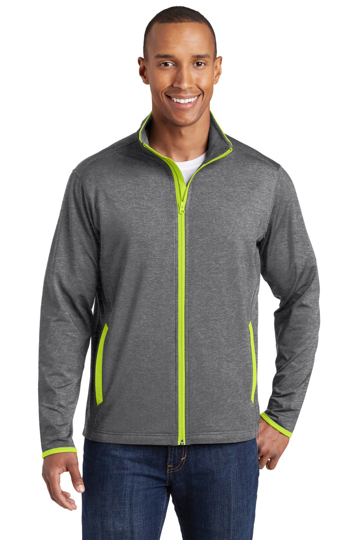 Sport-Tek¨ Sport-Wick¨ Stretch Contrast Full-Zip Jacket.  ST853