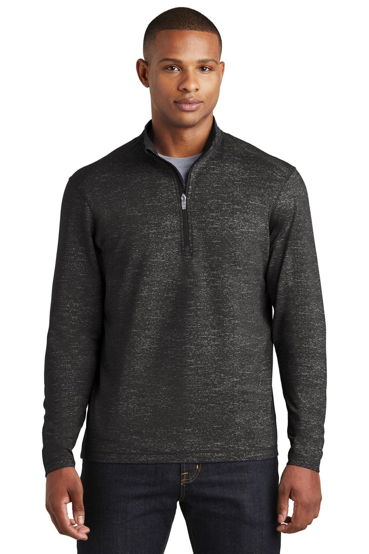 Sport-Tek ¨ Sport-Wick ¨ Stretch Reflective Heather 1/2-Zip Pullover. ST855