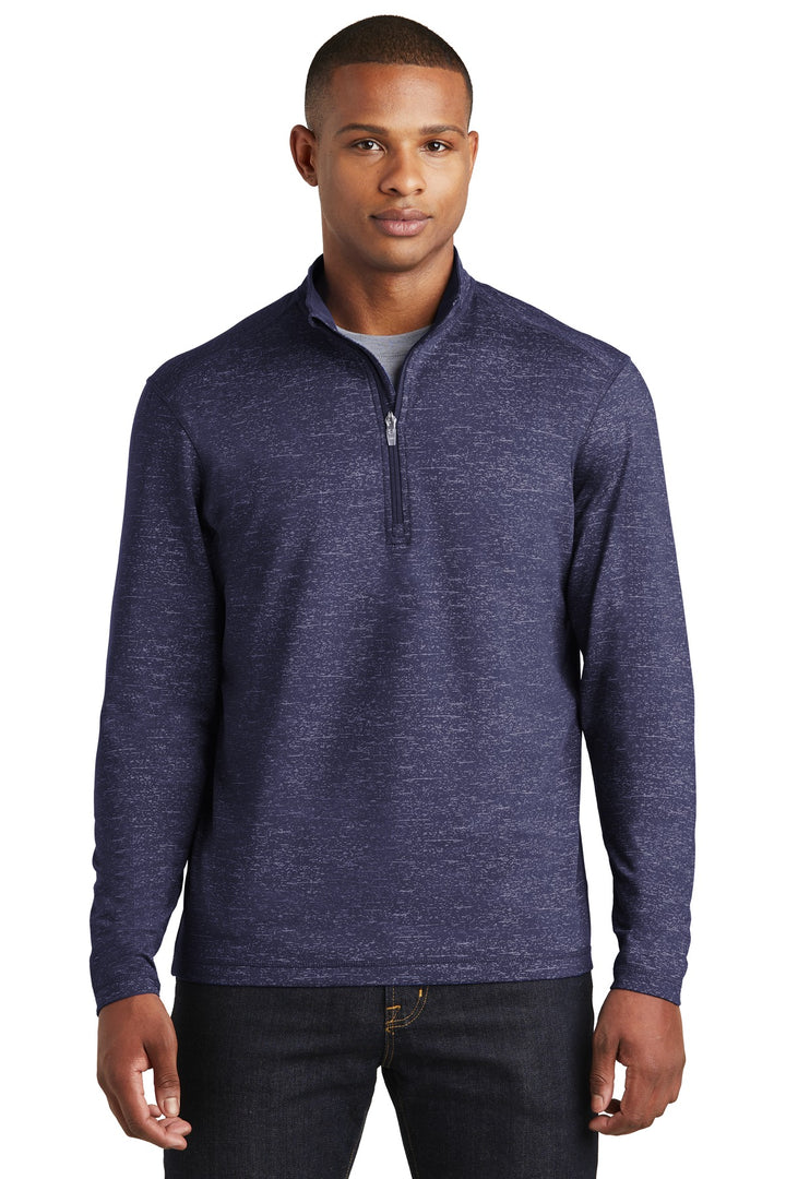 Sport-Tek ¨ Sport-Wick ¨ Stretch Reflective Heather 1/2-Zip Pullover. ST855