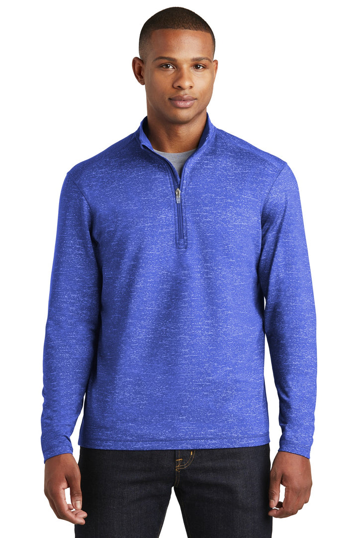 Sport-Tek ¨ Sport-Wick ¨ Stretch Reflective Heather 1/2-Zip Pullover. ST855