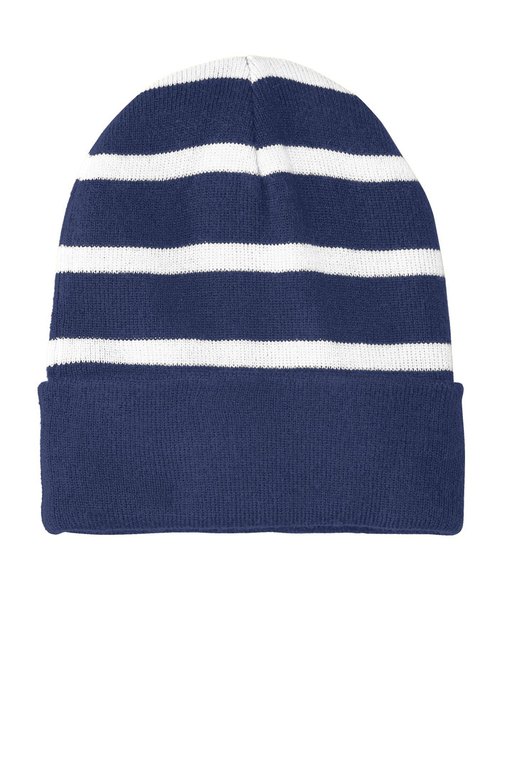 Sport-Tek¨ Striped Beanie with Solid Band. STC31