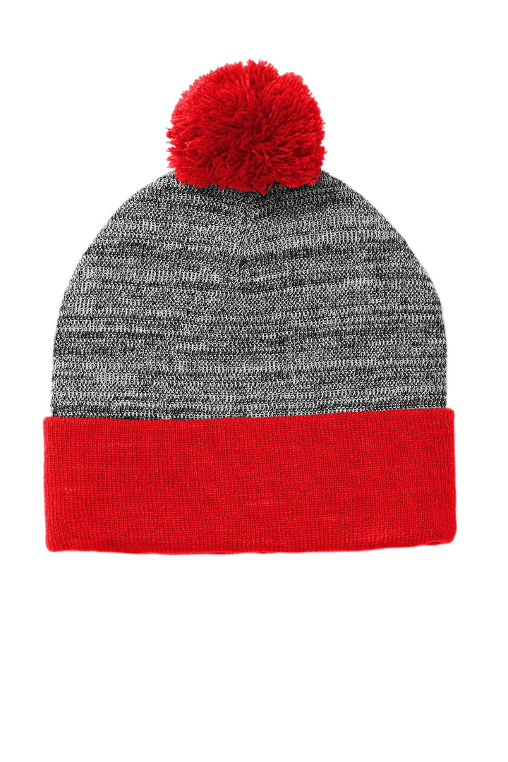 Sport-Tek ¨ Heather Pom Pom Beanie STC41