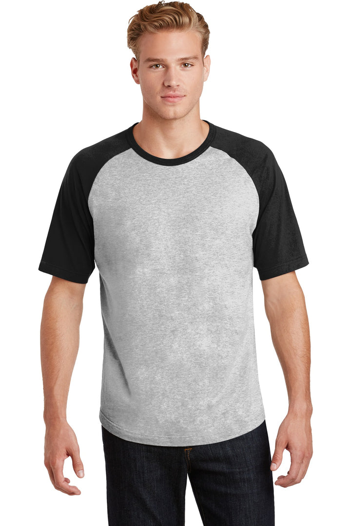 Sport-Tek¨ Short Sleeve Colorblock Raglan Jersey. T201