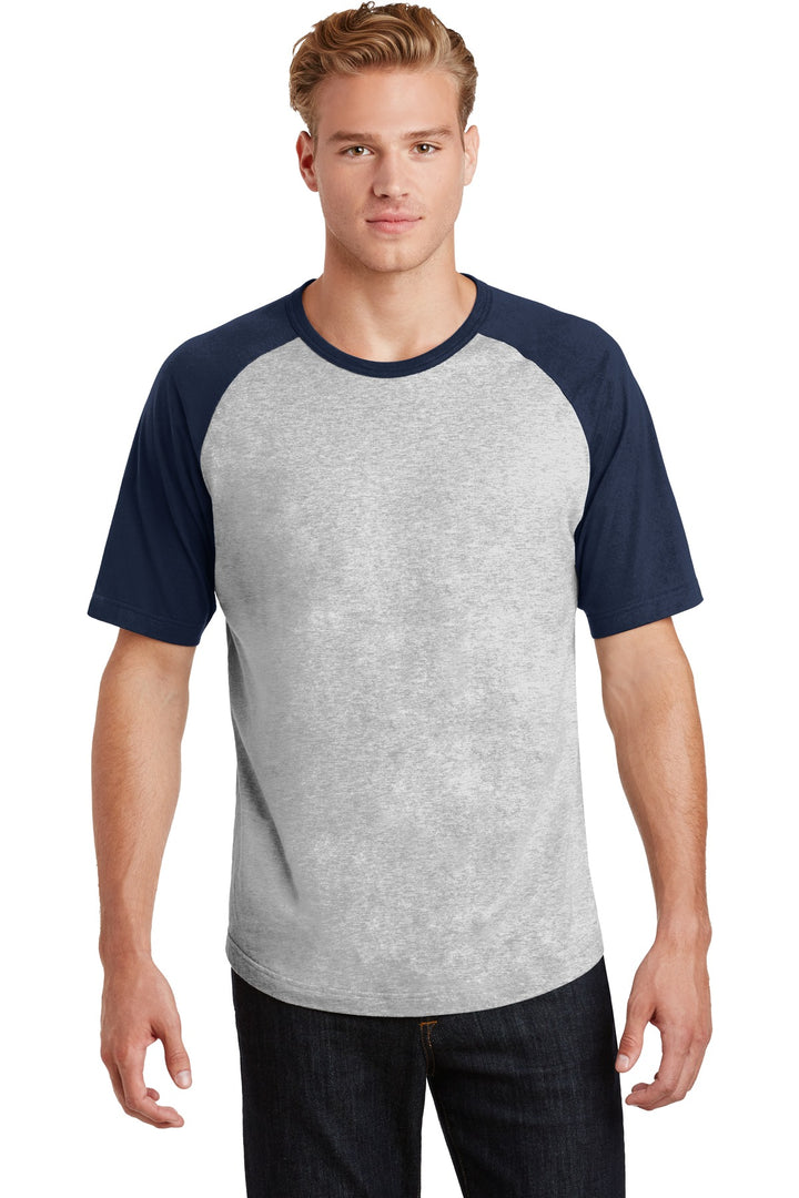Sport-Tek¨ Short Sleeve Colorblock Raglan Jersey. T201