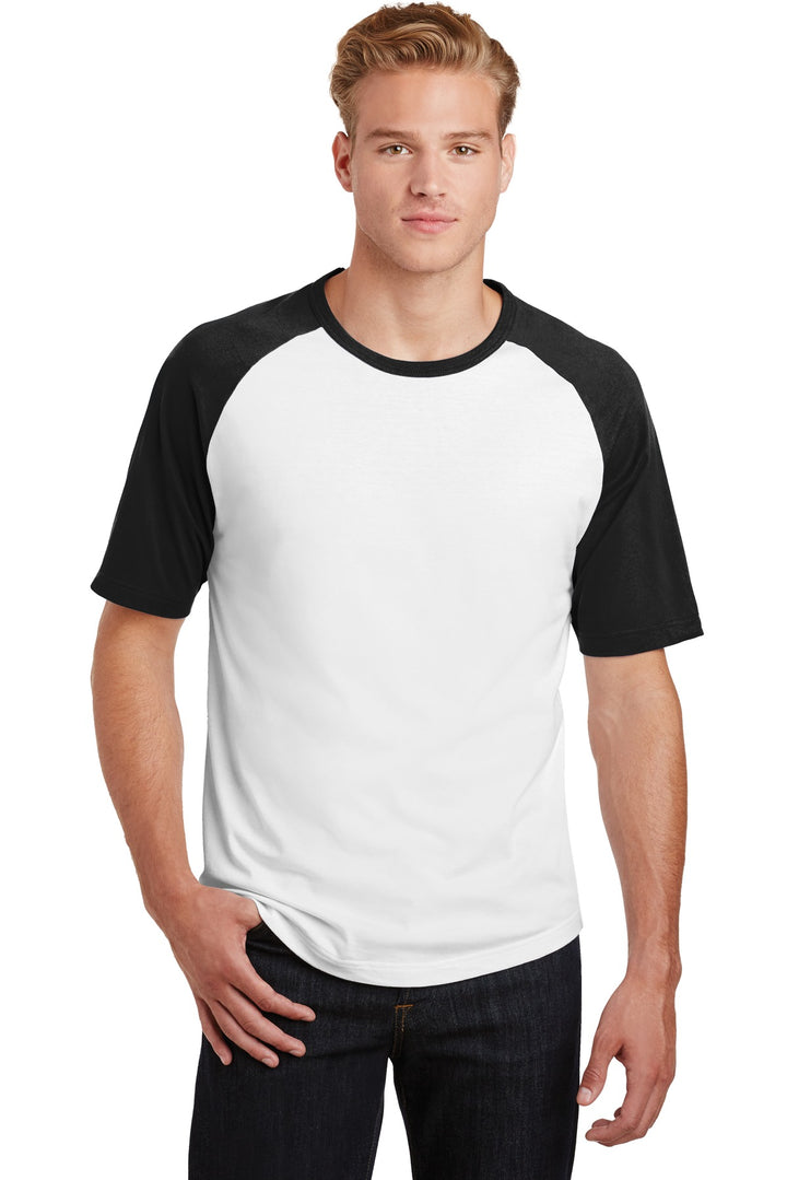 Sport-Tek¨ Short Sleeve Colorblock Raglan Jersey. T201