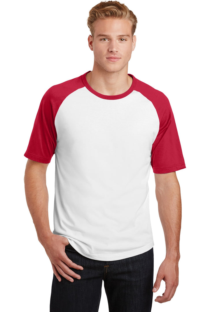 Sport-Tek¨ Short Sleeve Colorblock Raglan Jersey. T201