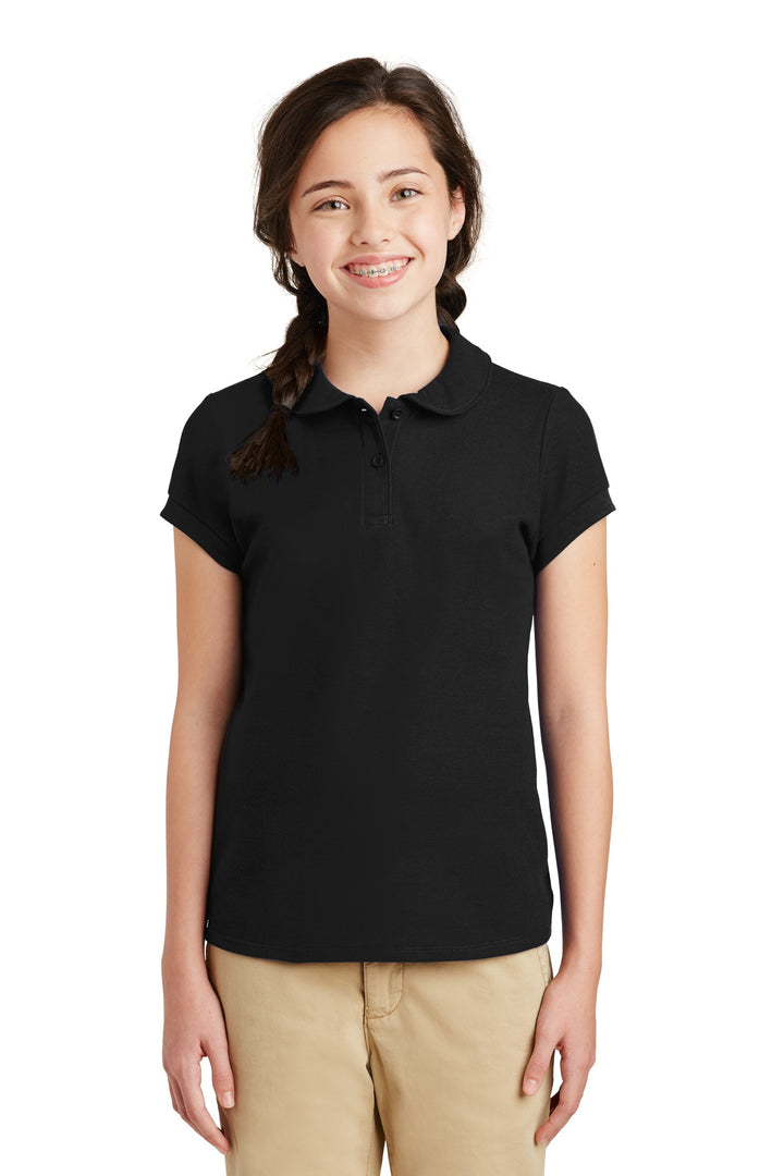 Port Authority¨ Girls Silk Touch™ Peter Pan Collar Polo. YG503