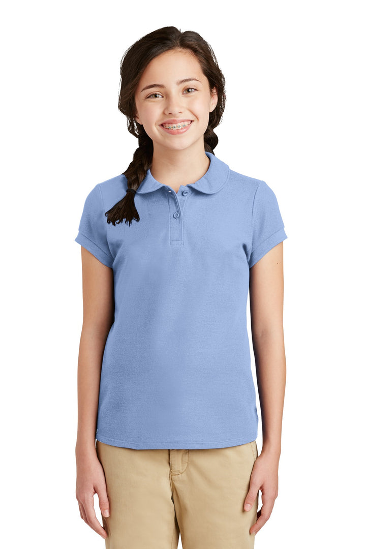 Port Authority¨ Girls Silk Touch™ Peter Pan Collar Polo. YG503