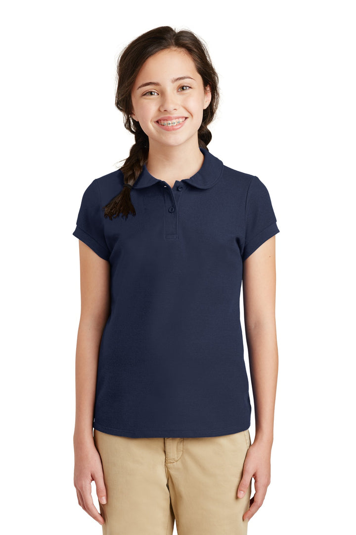 Port Authority¨ Girls Silk Touch™ Peter Pan Collar Polo. YG503