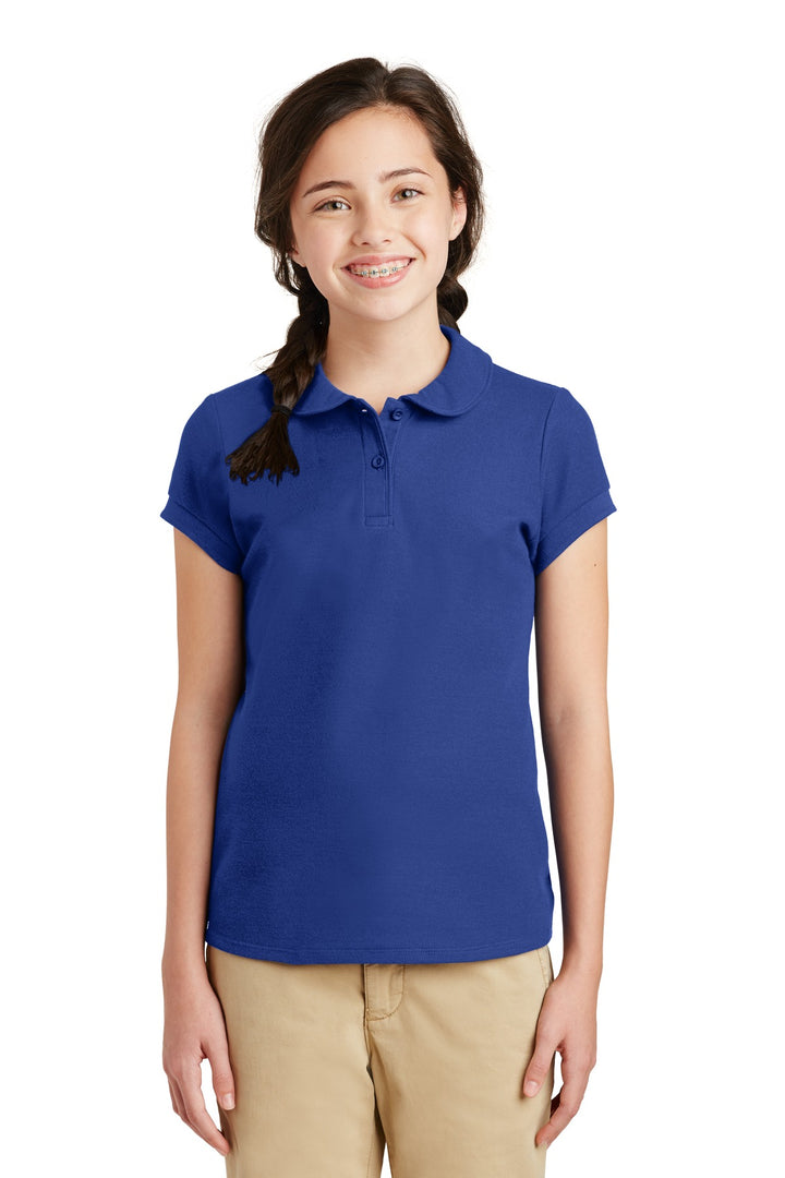 Port Authority¨ Girls Silk Touch™ Peter Pan Collar Polo. YG503