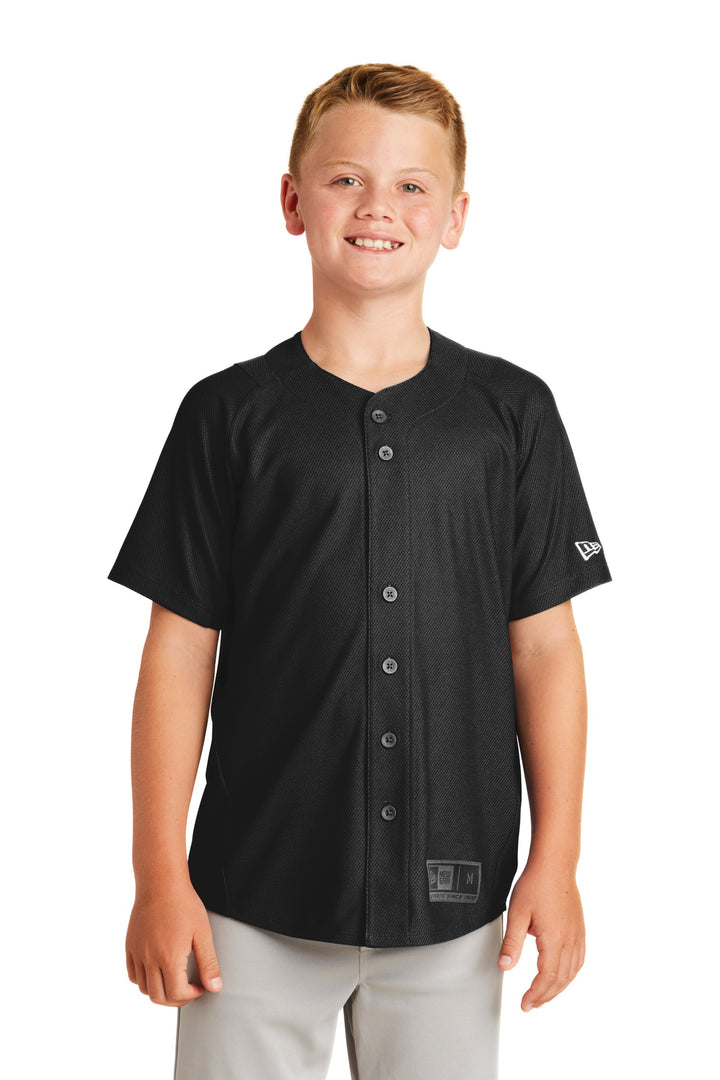New Era ¨ Youth Diamond Era Full-Button Jersey. YNEA220