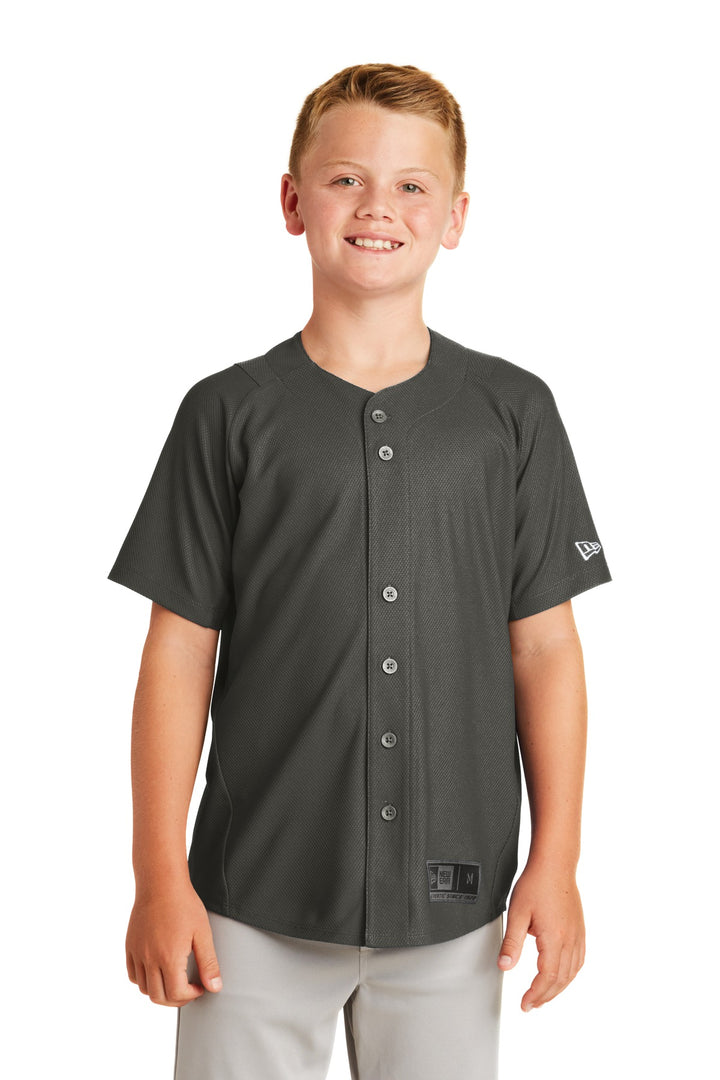 New Era ¨ Youth Diamond Era Full-Button Jersey. YNEA220