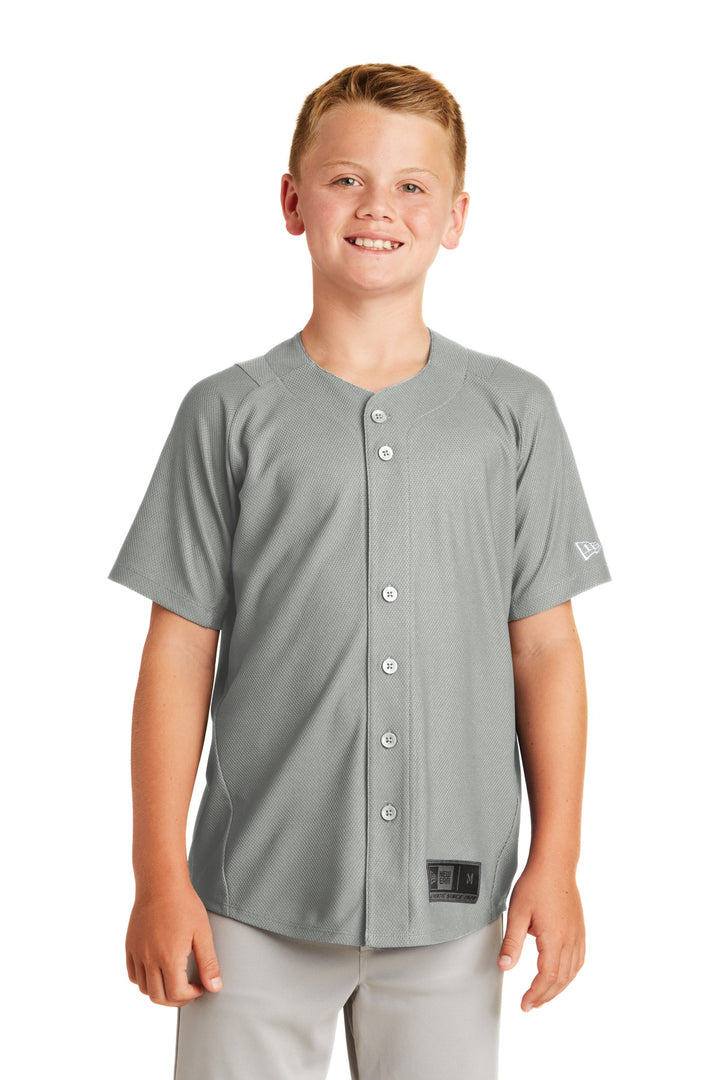 New Era ¨ Youth Diamond Era Full-Button Jersey. YNEA220