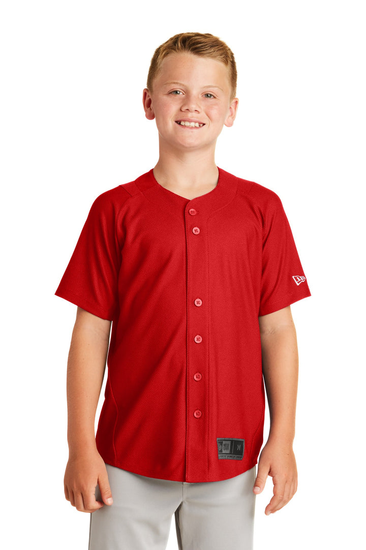 New Era ¨ Youth Diamond Era Full-Button Jersey. YNEA220