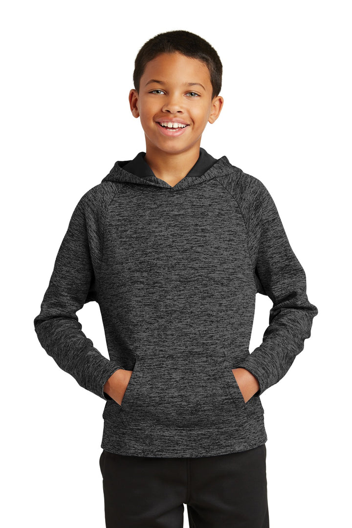 Sport-Tek¨ Youth PosiCharge¨ Electric Heather Fleece Hooded Pullover. YST225