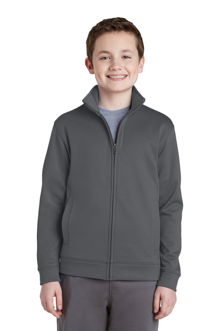 Sport-Tek¨ Youth Sport-Wick¨ Fleece Full-Zip Jacket.  YST241
